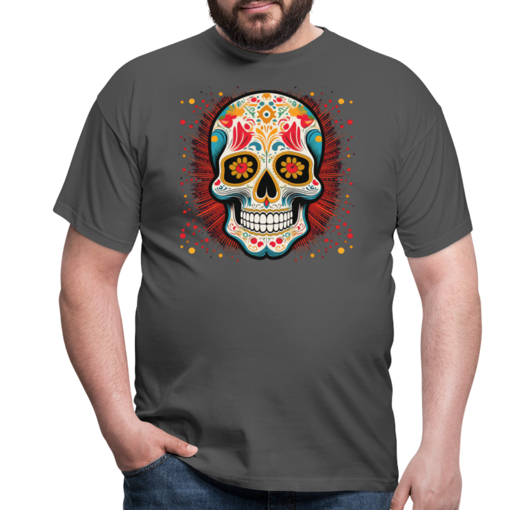 T-Shirt Mexico "Craneo Dos" - Anthrazit