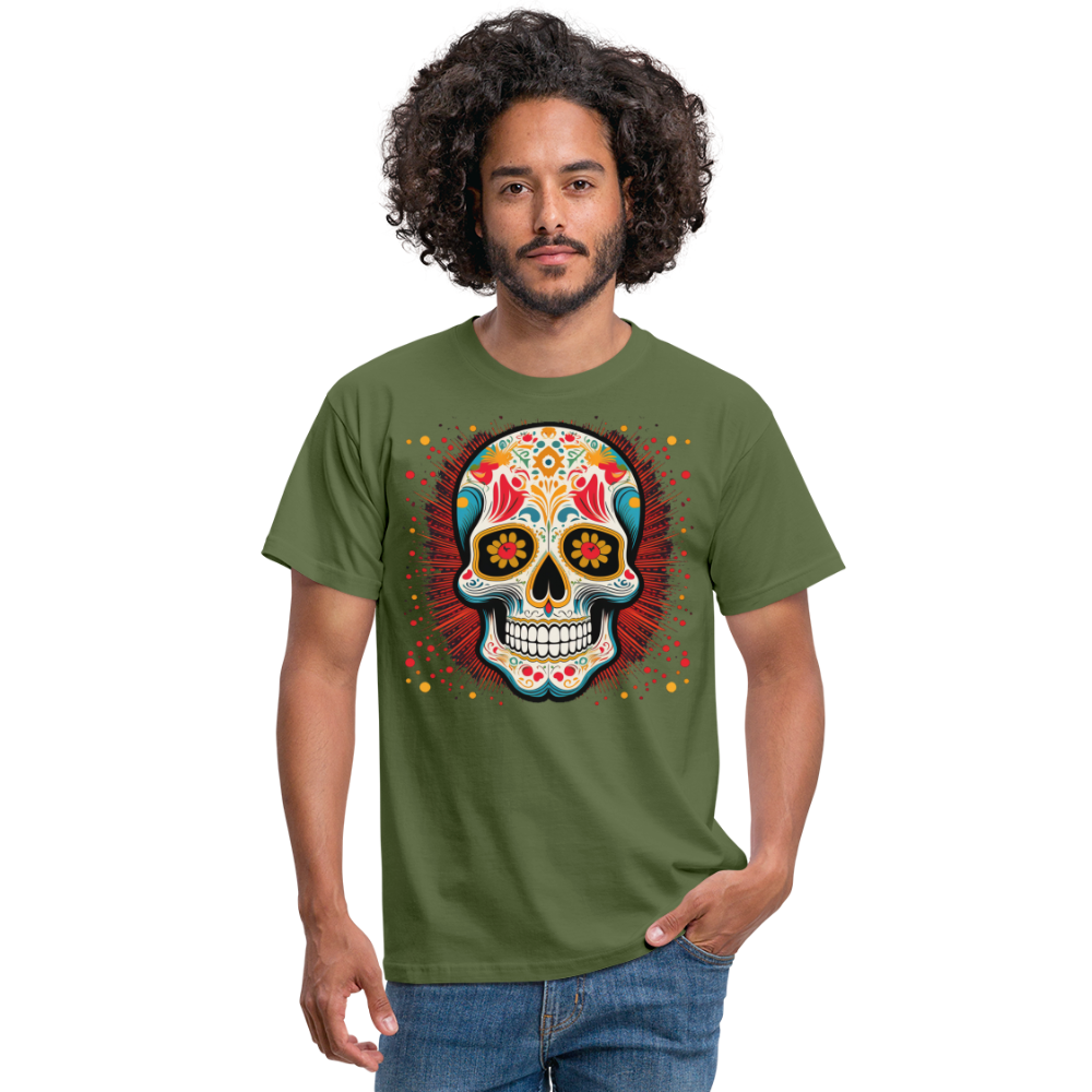 T-Shirt Mexico "Craneo Dos" - Militärgrün