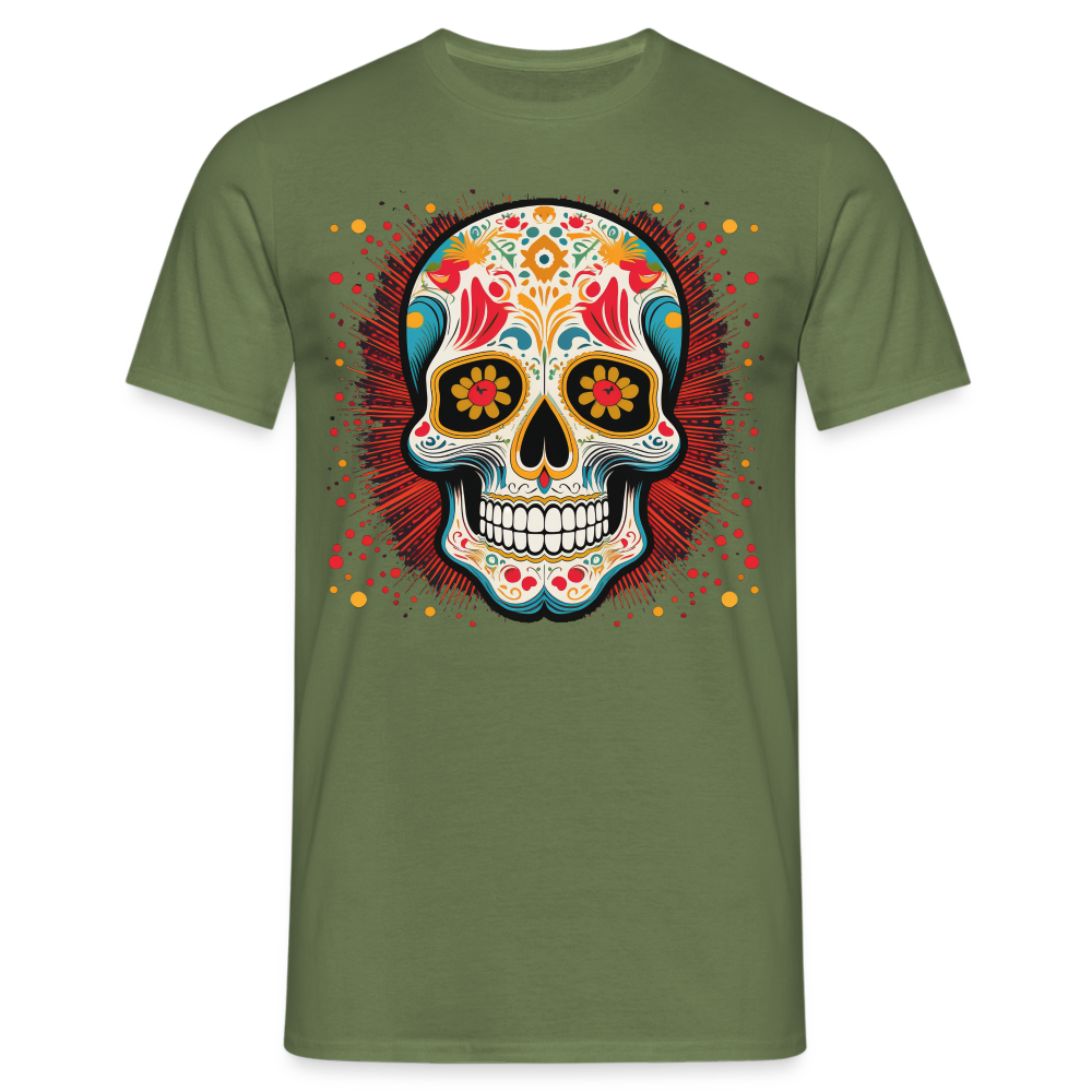 T-Shirt Mexico "Craneo Dos" - Militärgrün