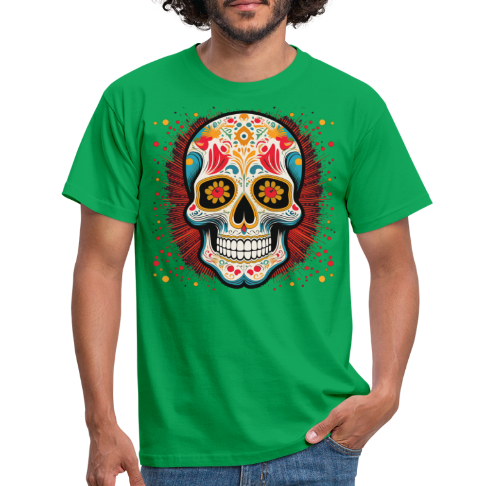 T-Shirt Mexico "Craneo Dos" - Kelly Green
