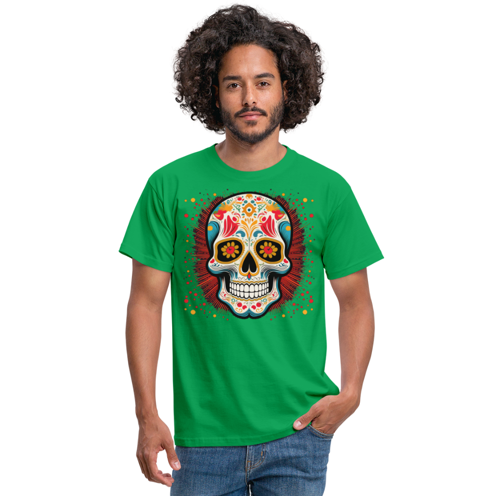 T-Shirt Mexico "Craneo Dos" - Kelly Green