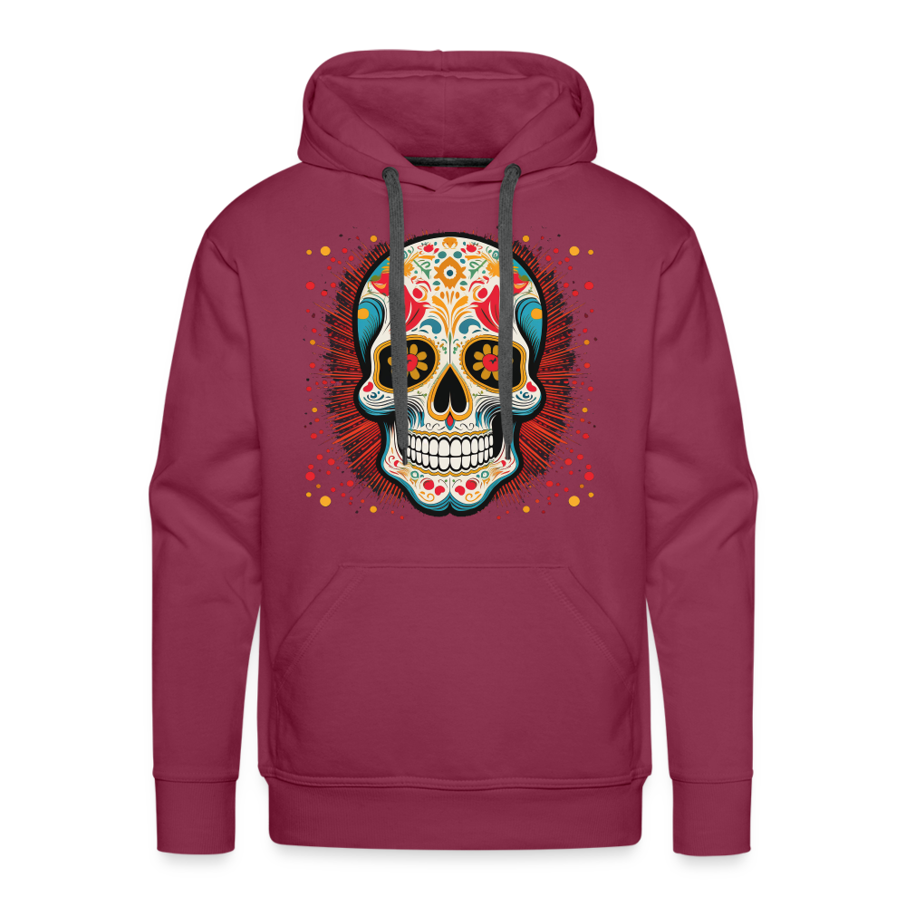 Hoodie Mexico "Craneo Dos" - Bordeaux
