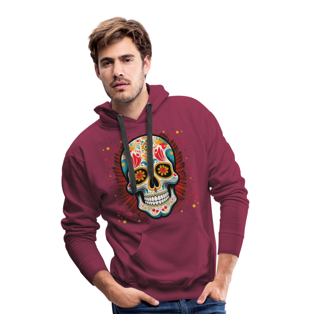 Hoodie Mexico "Craneo Dos" - Bordeaux