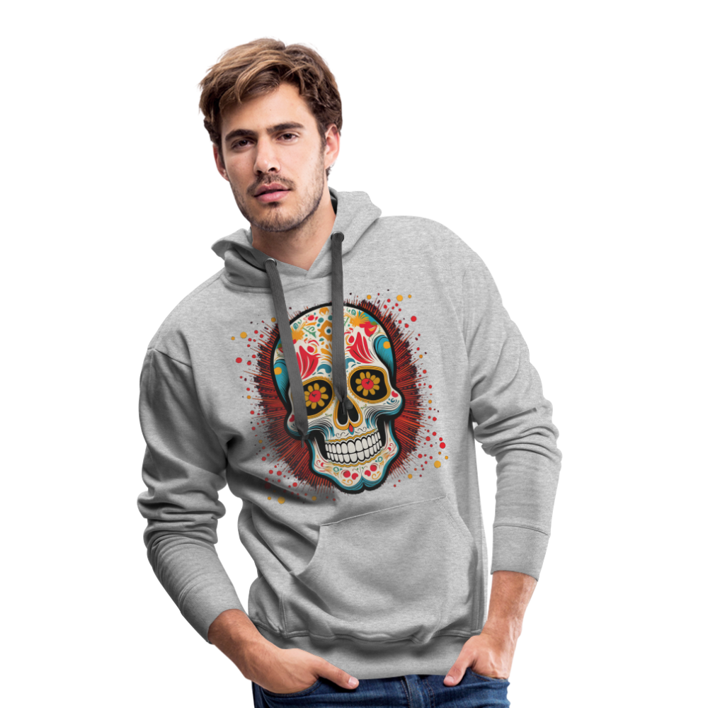 Hoodie Mexico "Craneo Dos" - Grau meliert