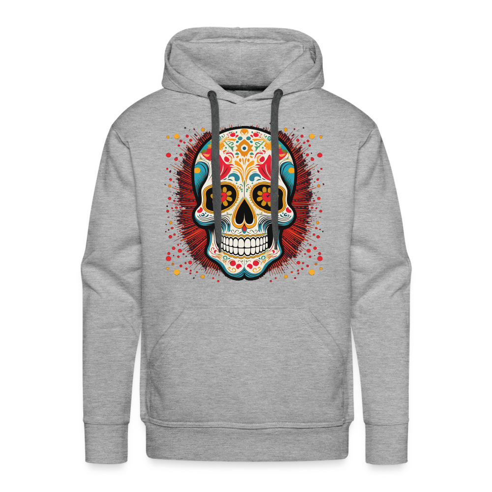 Hoodie Mexico "Craneo Dos" - Grau meliert