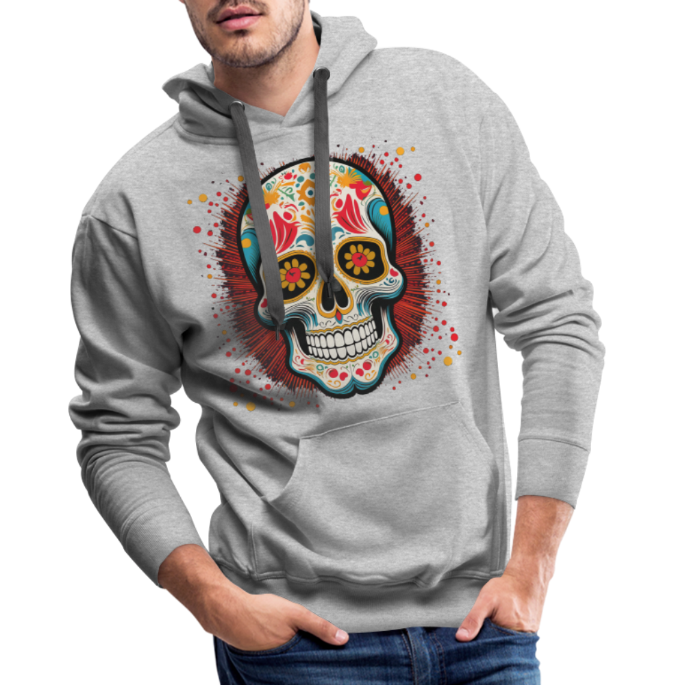 Hoodie Mexico "Craneo Dos" - Grau meliert