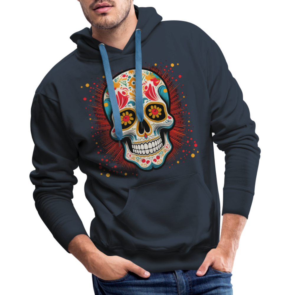 Hoodie Mexico "Craneo Dos" - Navy