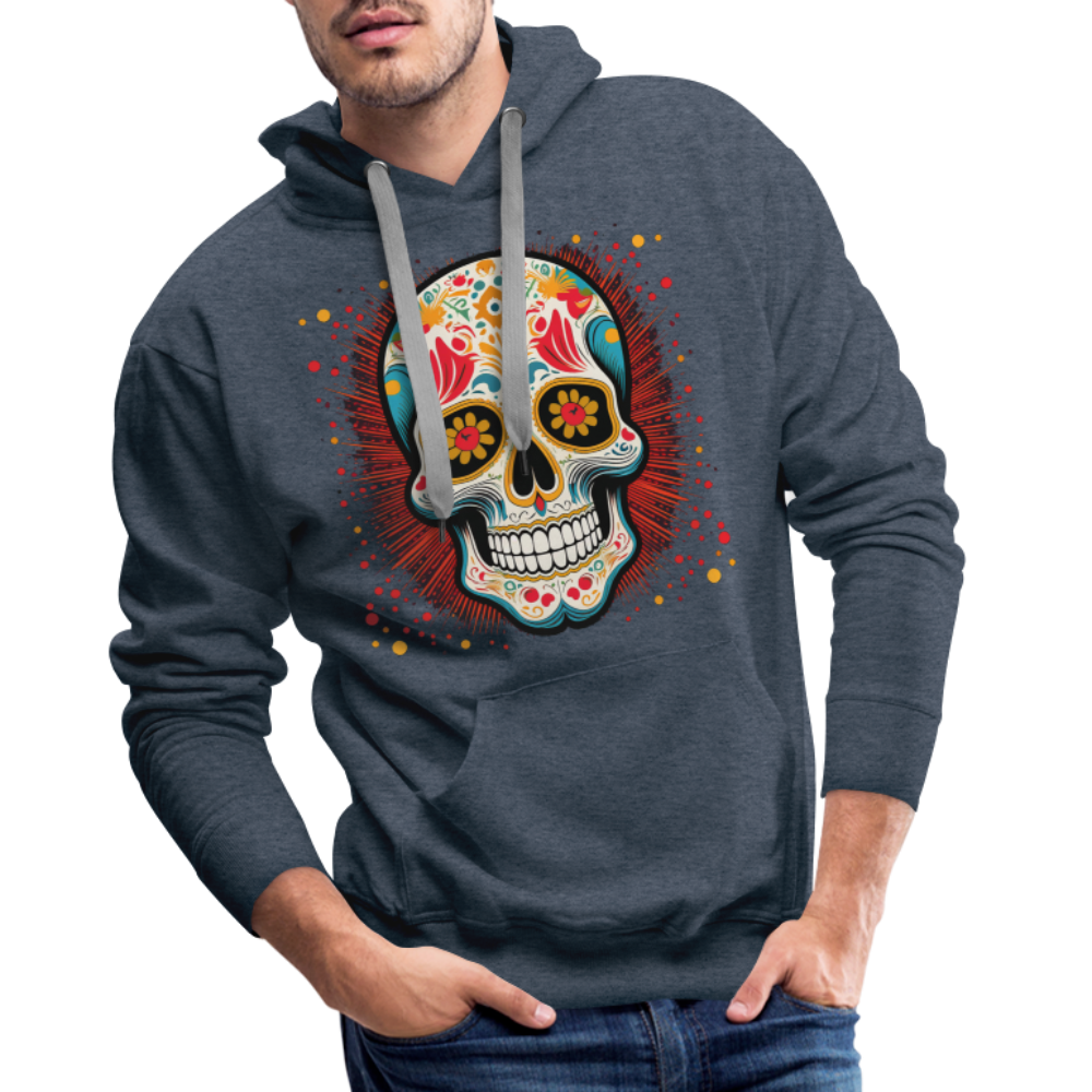 Hoodie Mexico "Craneo Dos" - Jeansblau