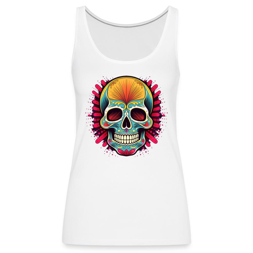 Tanktop Ladies Mexico "Mascarilla Craneo" - Weiß