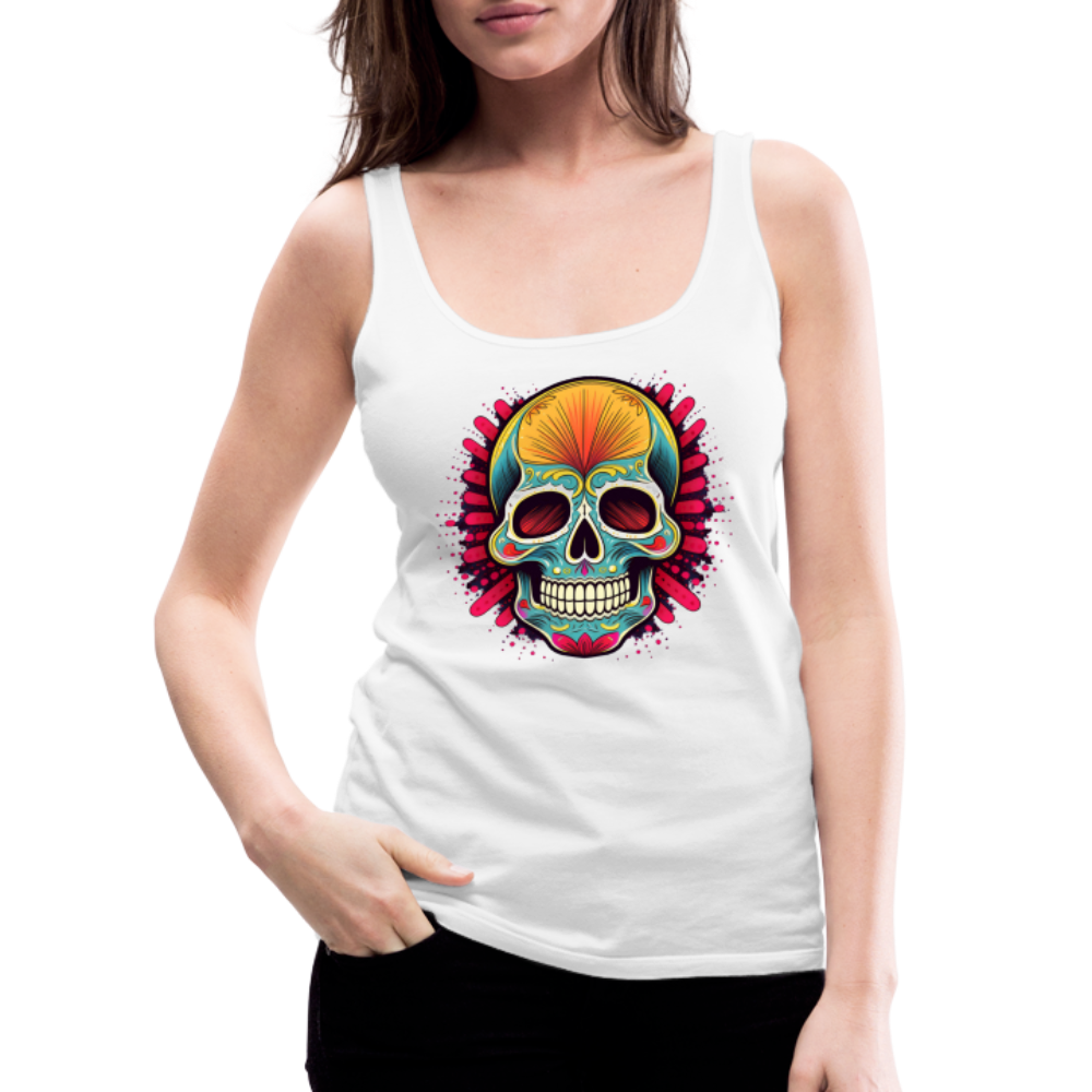 Tanktop Ladies Mexico "Mascarilla Craneo" - Weiß