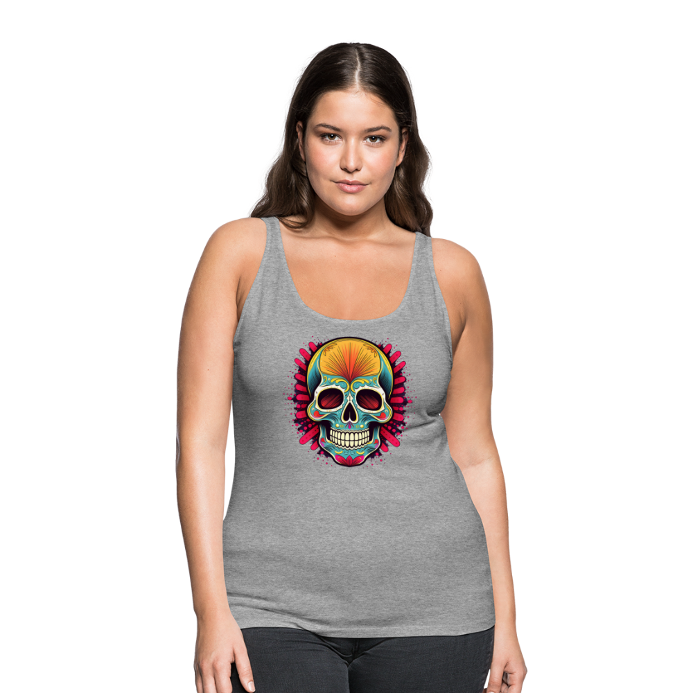 Tanktop Ladies Mexico "Mascarilla Craneo" - Grau meliert