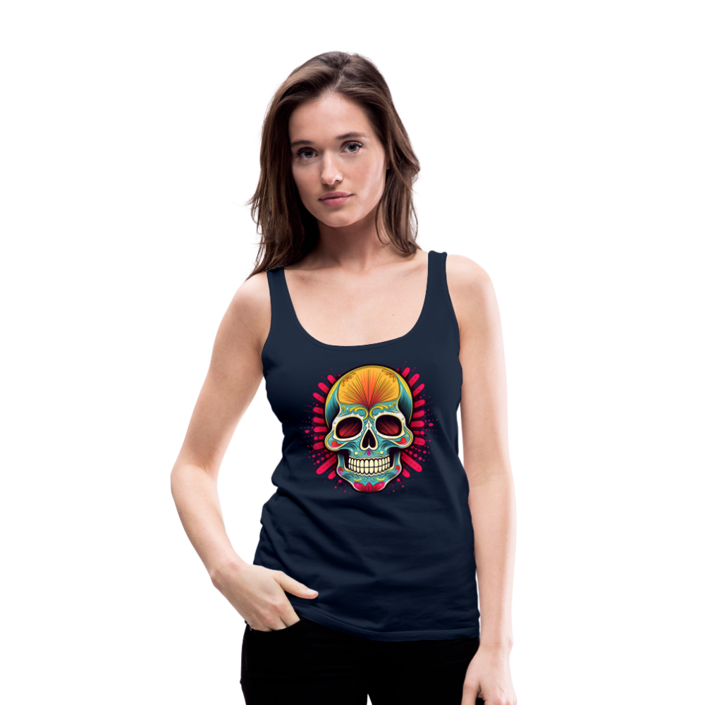 Tanktop Ladies Mexico "Mascarilla Craneo" - Navy