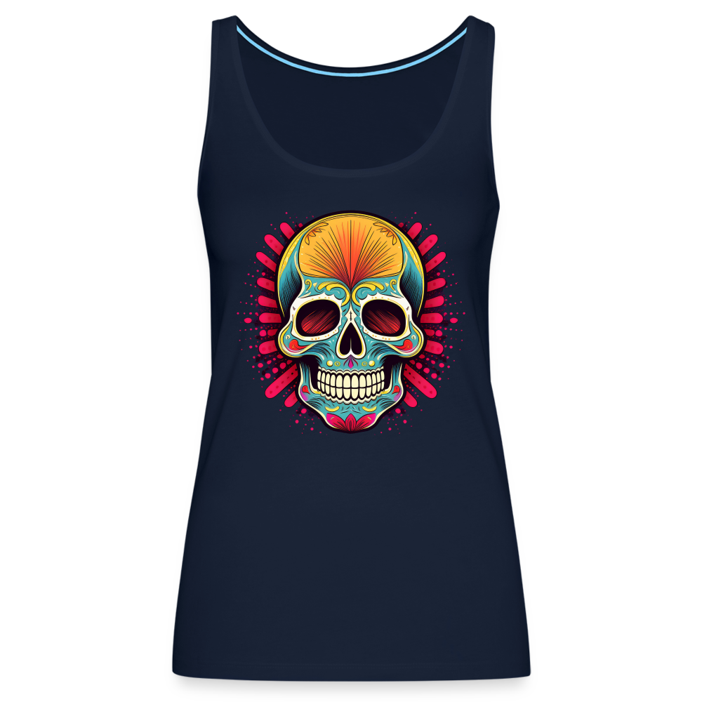 Tanktop Ladies Mexico "Mascarilla Craneo" - Navy