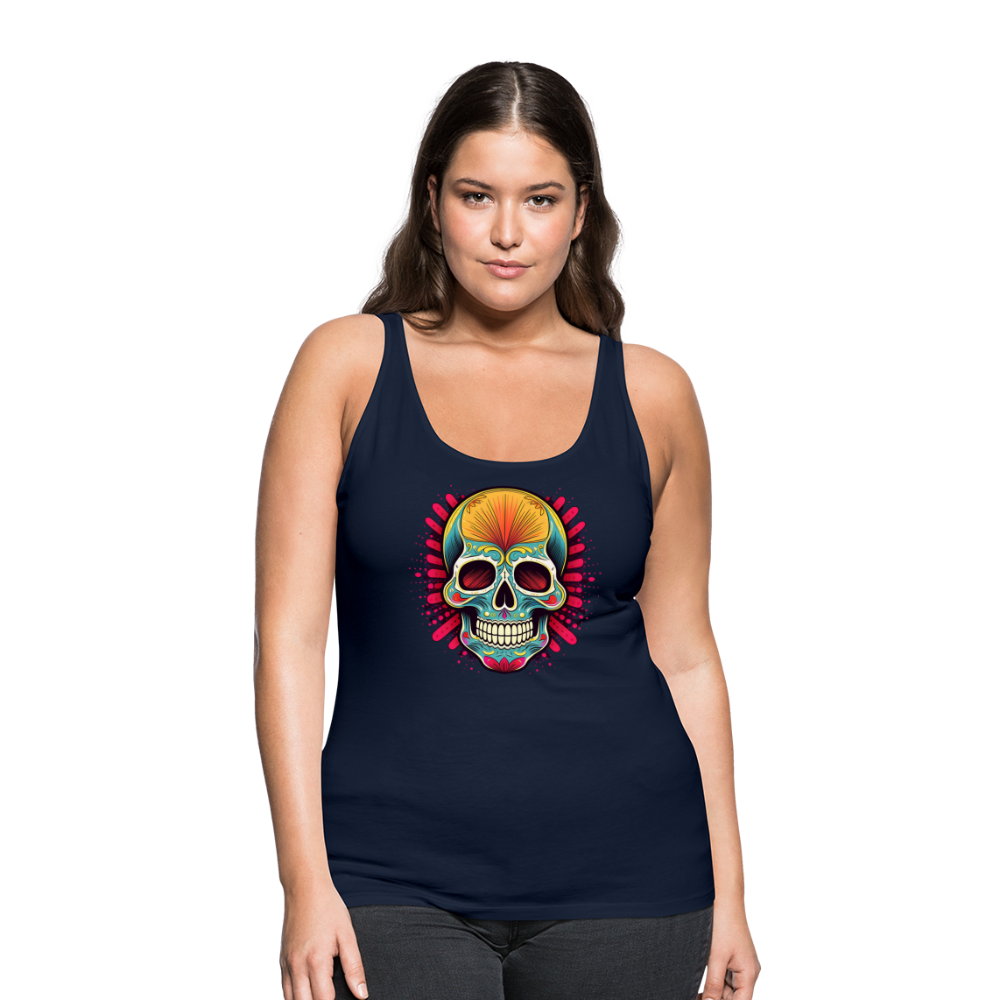 Tanktop Ladies Mexico "Mascarilla Craneo" - Navy
