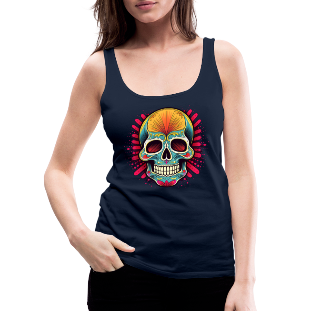 Tanktop Ladies Mexico "Mascarilla Craneo" - Navy