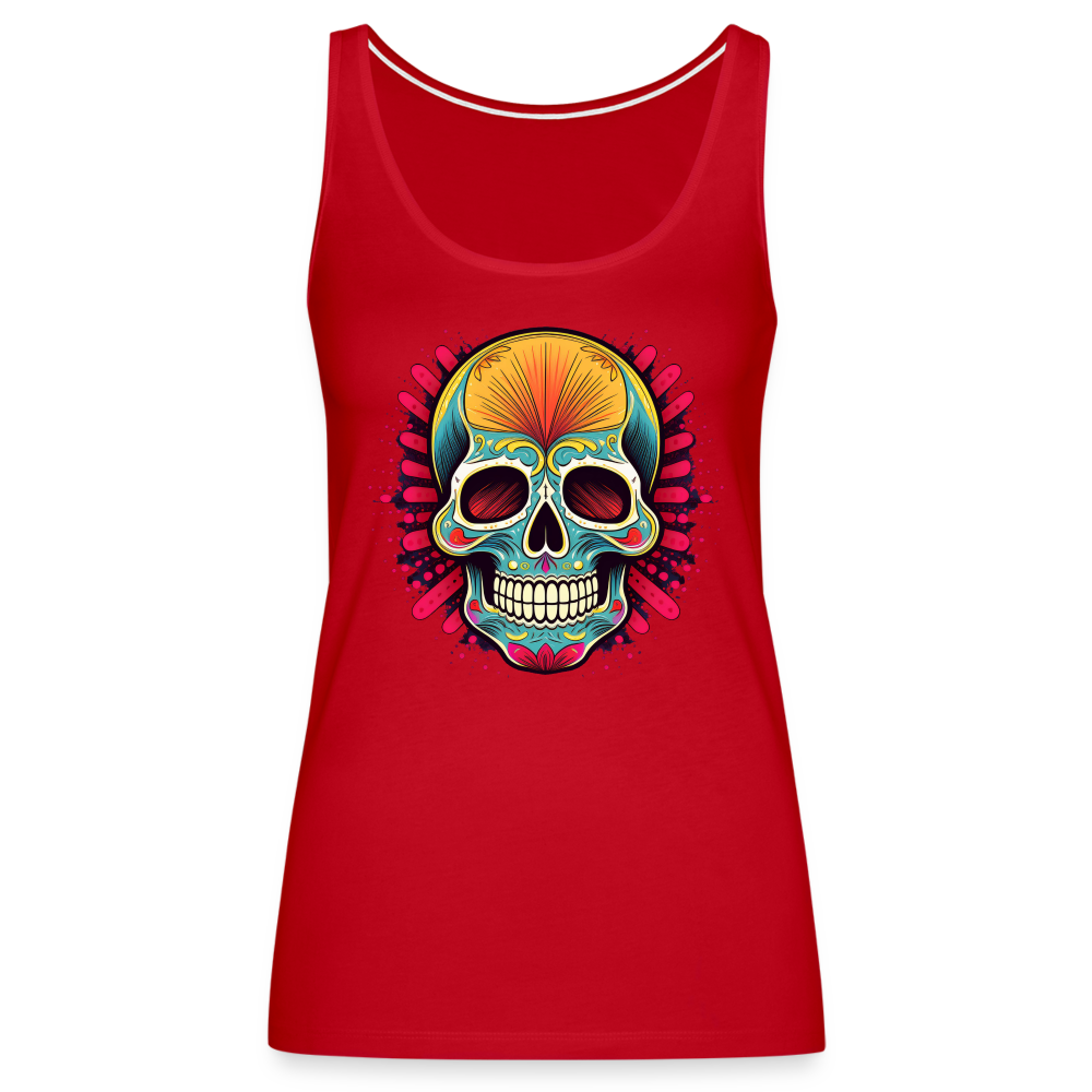 Tanktop Ladies Mexico "Mascarilla Craneo" - Rot