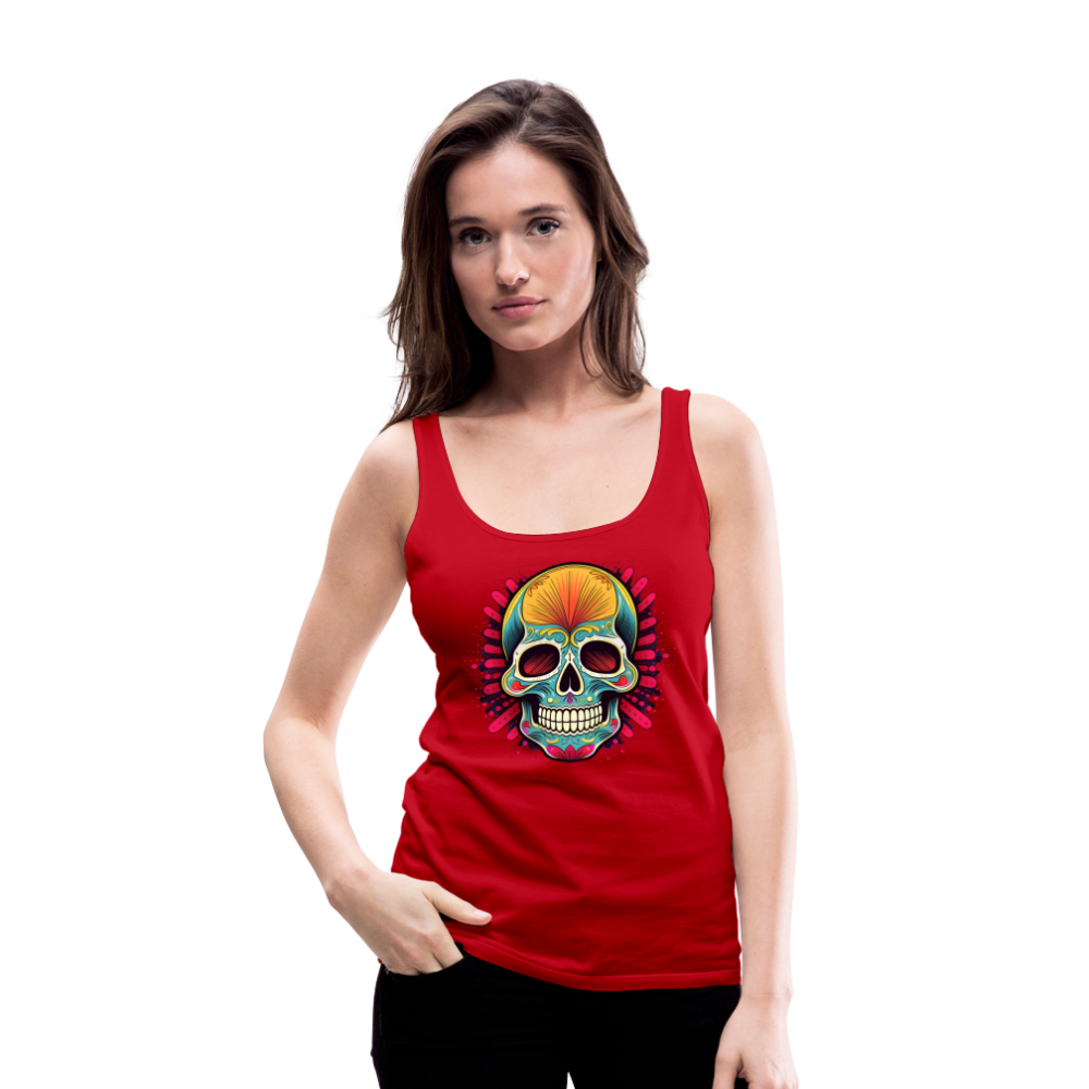Tanktop Ladies Mexico "Mascarilla Craneo" - Rot