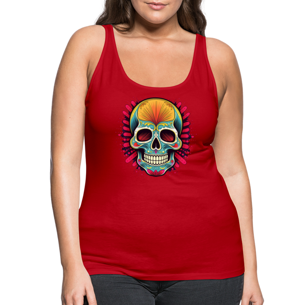 Tanktop Ladies Mexico "Mascarilla Craneo" - Rot