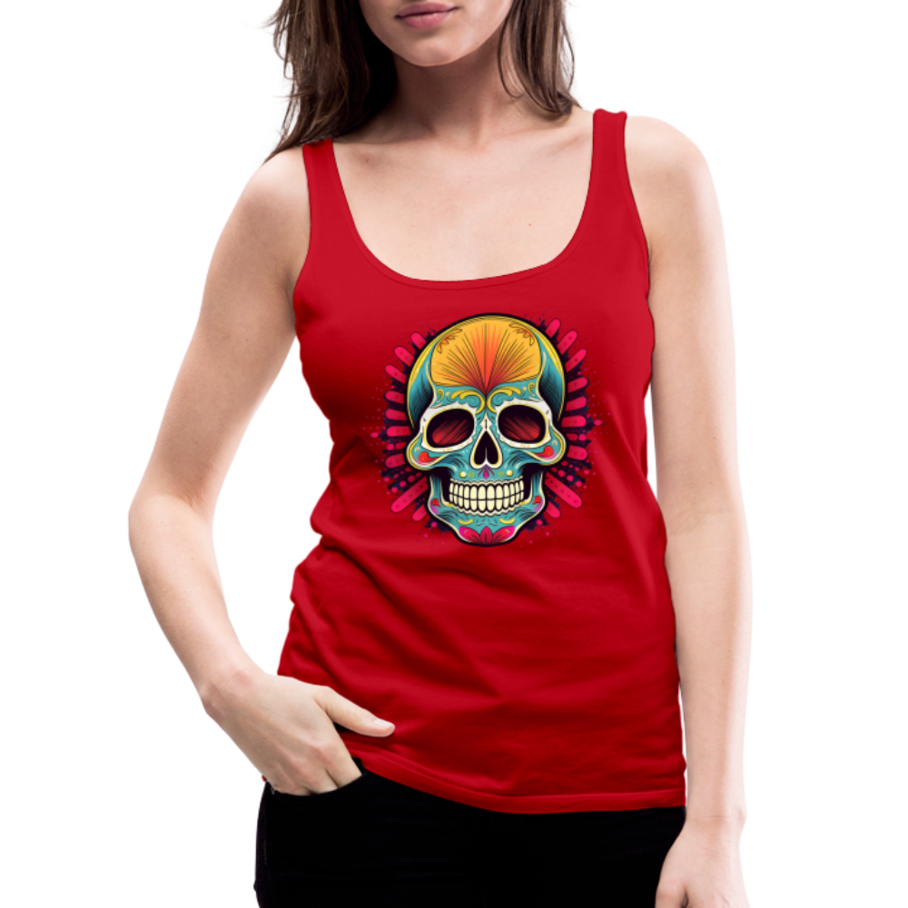 Tanktop Ladies Mexico "Mascarilla Craneo" - Rot