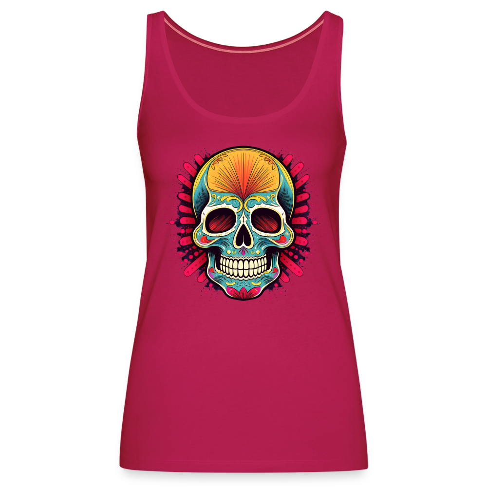 Tanktop Ladies Mexico "Mascarilla Craneo" - dunkles Pink