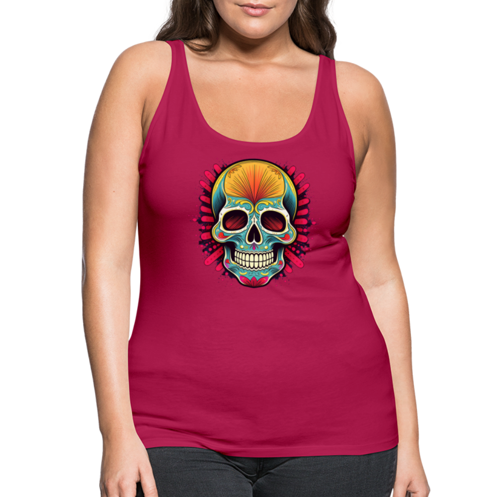Tanktop Ladies Mexico "Mascarilla Craneo" - dunkles Pink