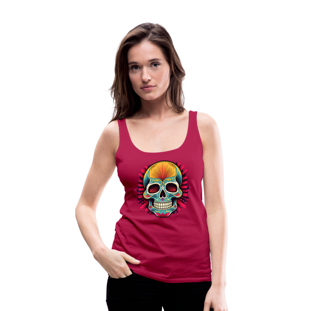 Tanktop Ladies Mexico "Mascarilla Craneo" - dunkles Pink