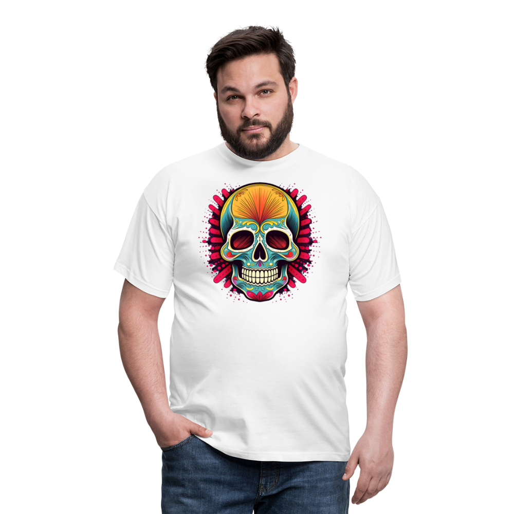 T-Shirt Mexico "Mascarilla Craneo" - Weiß
