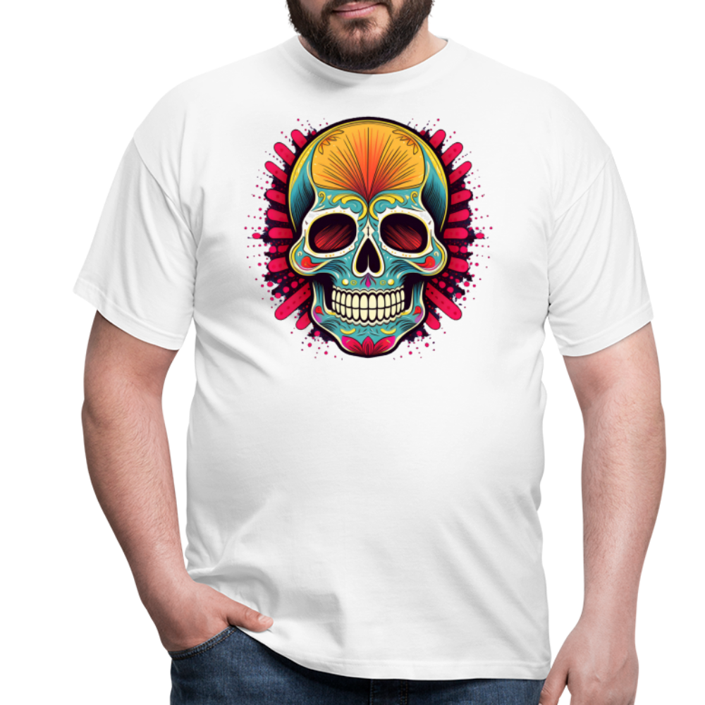 T-Shirt Mexico "Mascarilla Craneo" - Weiß