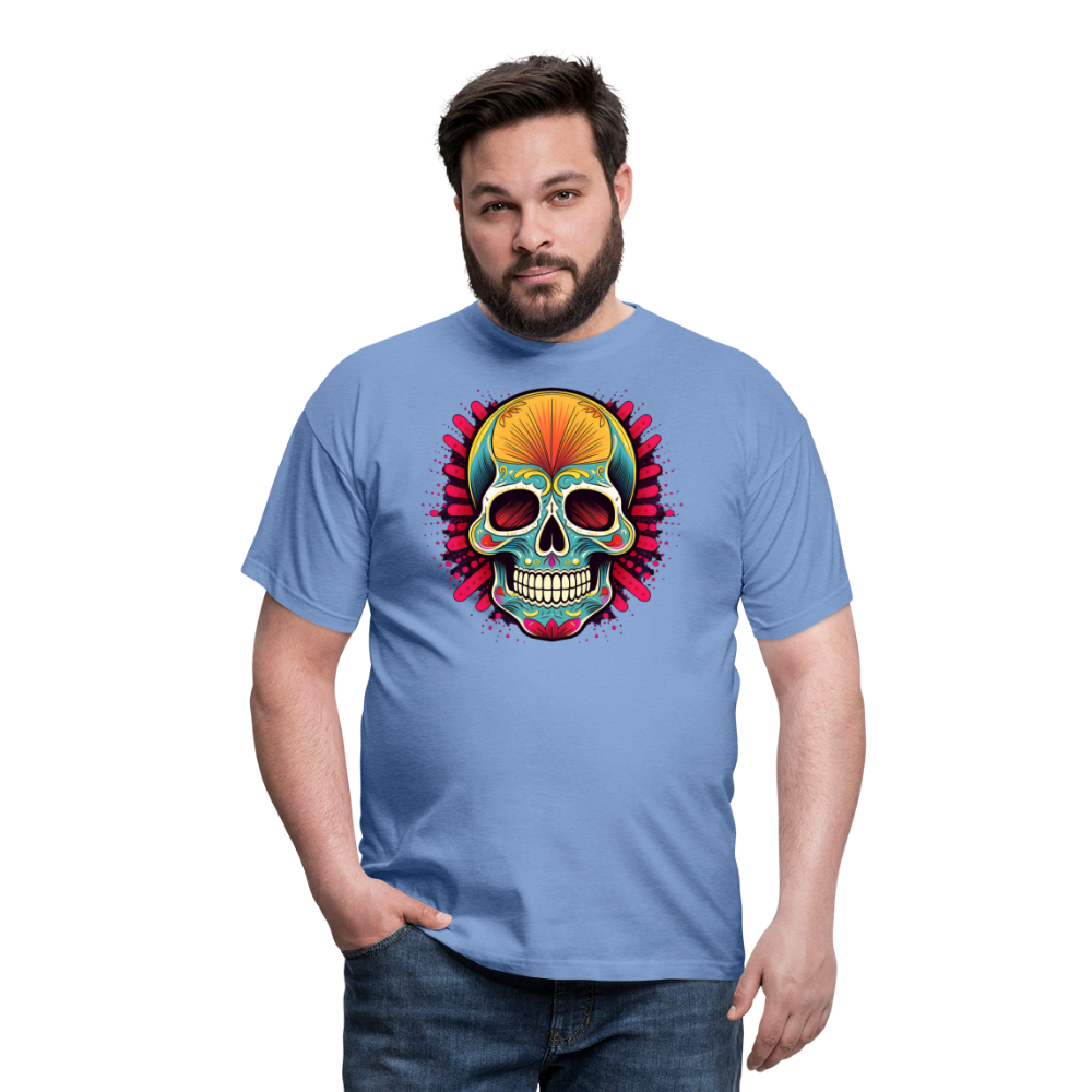 T-Shirt Mexico "Mascarilla Craneo" - carolina blue