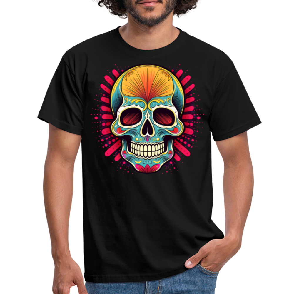T-Shirt Mexico "Mascarilla Craneo" - Schwarz