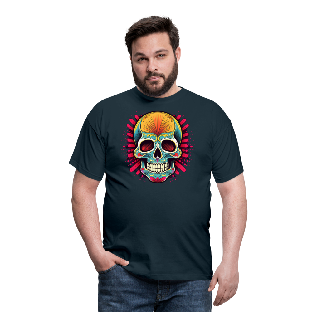T-Shirt Mexico "Mascarilla Craneo" - Navy