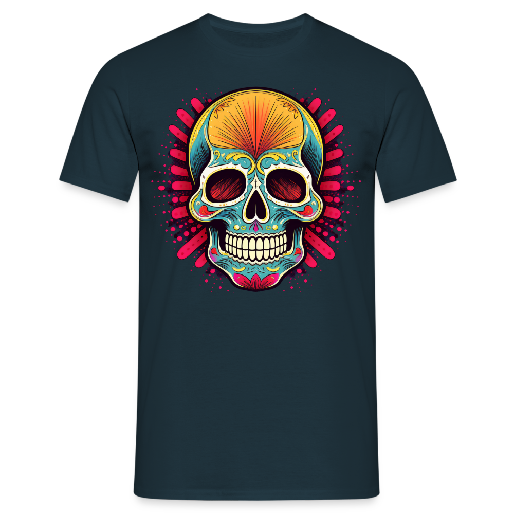 T-Shirt Mexico "Mascarilla Craneo" - Navy