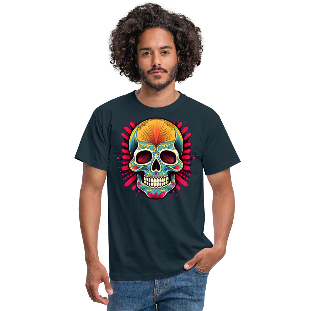 T-Shirt Mexico "Mascarilla Craneo" - Navy