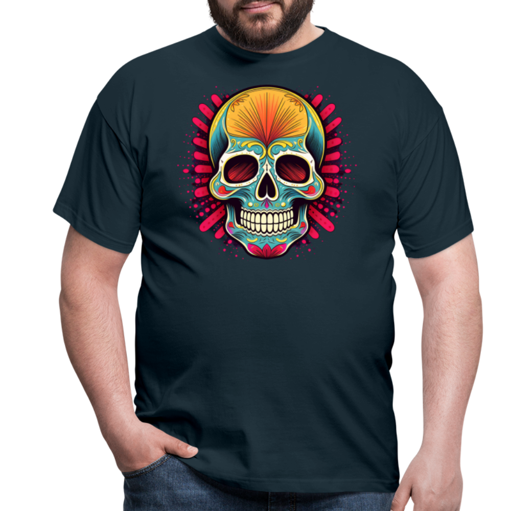 T-Shirt Mexico "Mascarilla Craneo" - Navy