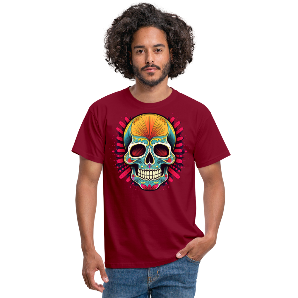 T-Shirt Mexico "Mascarilla Craneo" - Ziegelrot