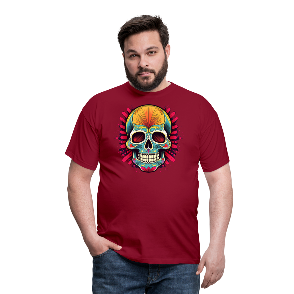 T-Shirt Mexico "Mascarilla Craneo" - Ziegelrot