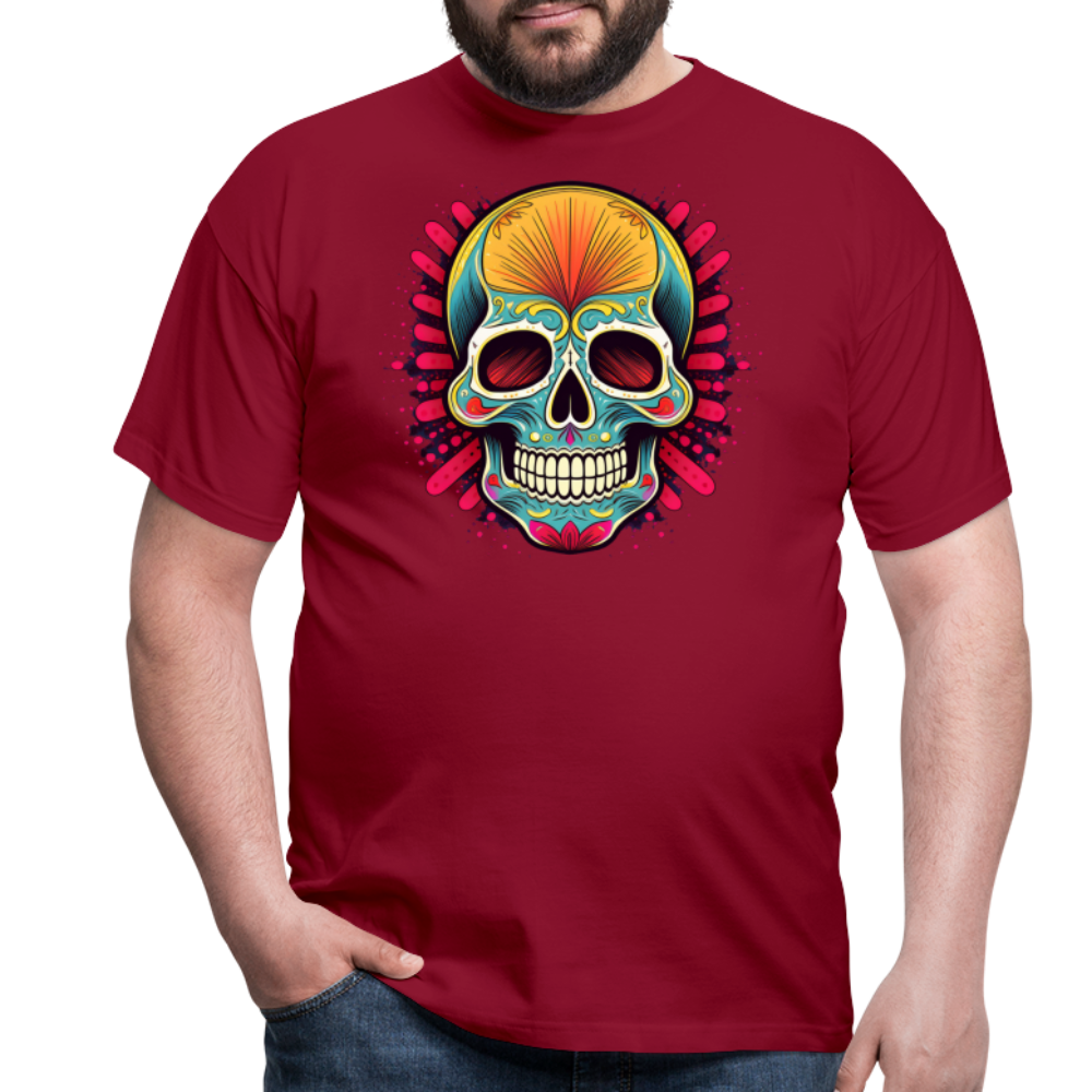 T-Shirt Mexico "Mascarilla Craneo" - Ziegelrot