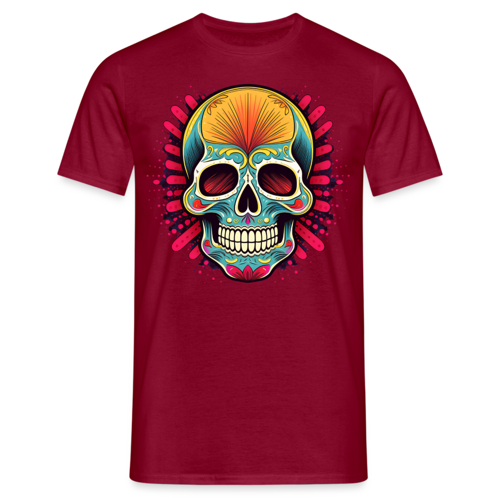 T-Shirt Mexico "Mascarilla Craneo" - Ziegelrot