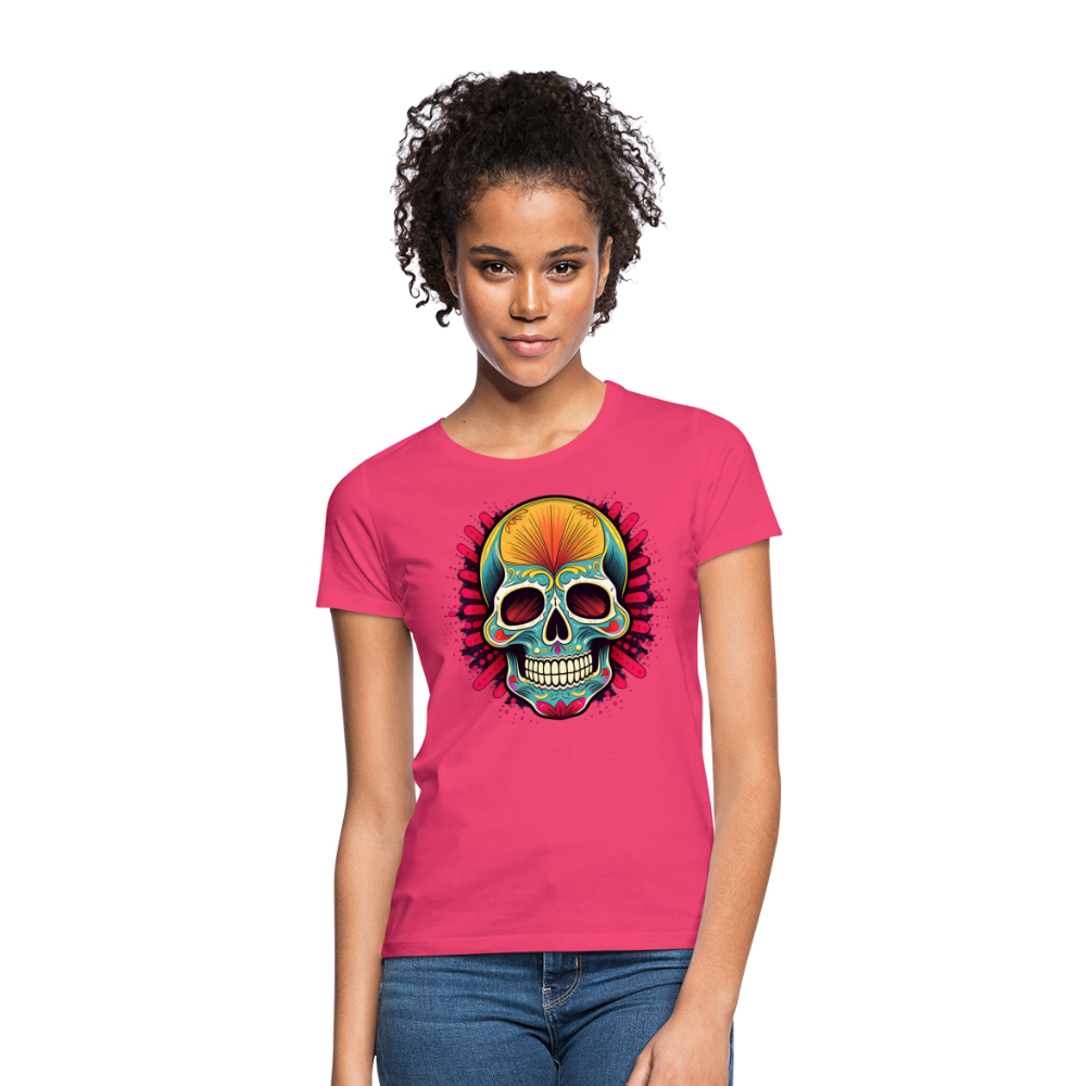 T-Shirt Ladies Mexico "Mascarilla Craneo" - Azalea