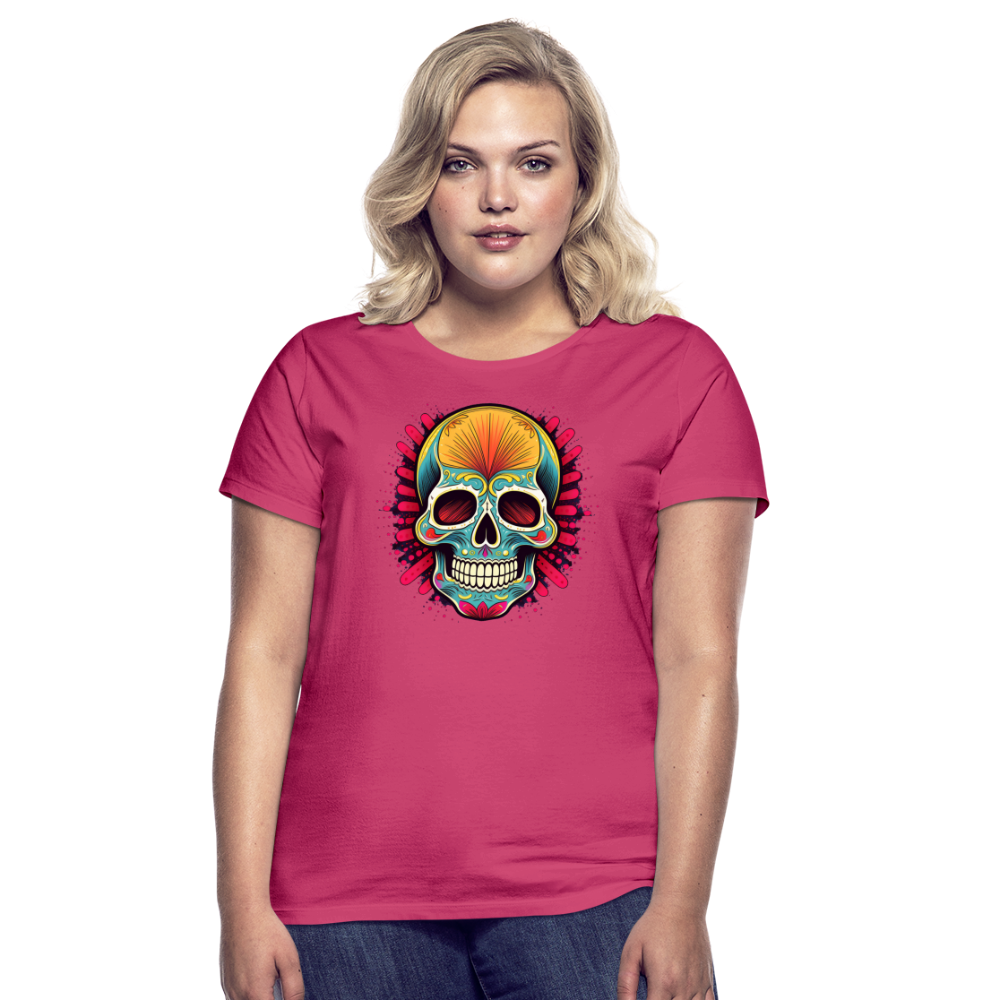 T-Shirt Ladies Mexico "Mascarilla Craneo" - Azalea