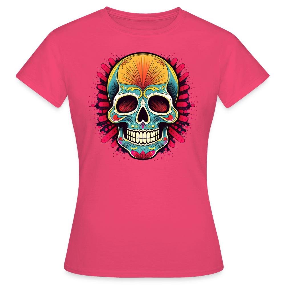 T-Shirt Ladies Mexico "Mascarilla Craneo" - Azalea