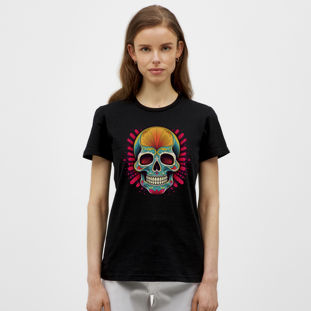 T-Shirt Ladies Mexico "Mascarilla Craneo" - Schwarz