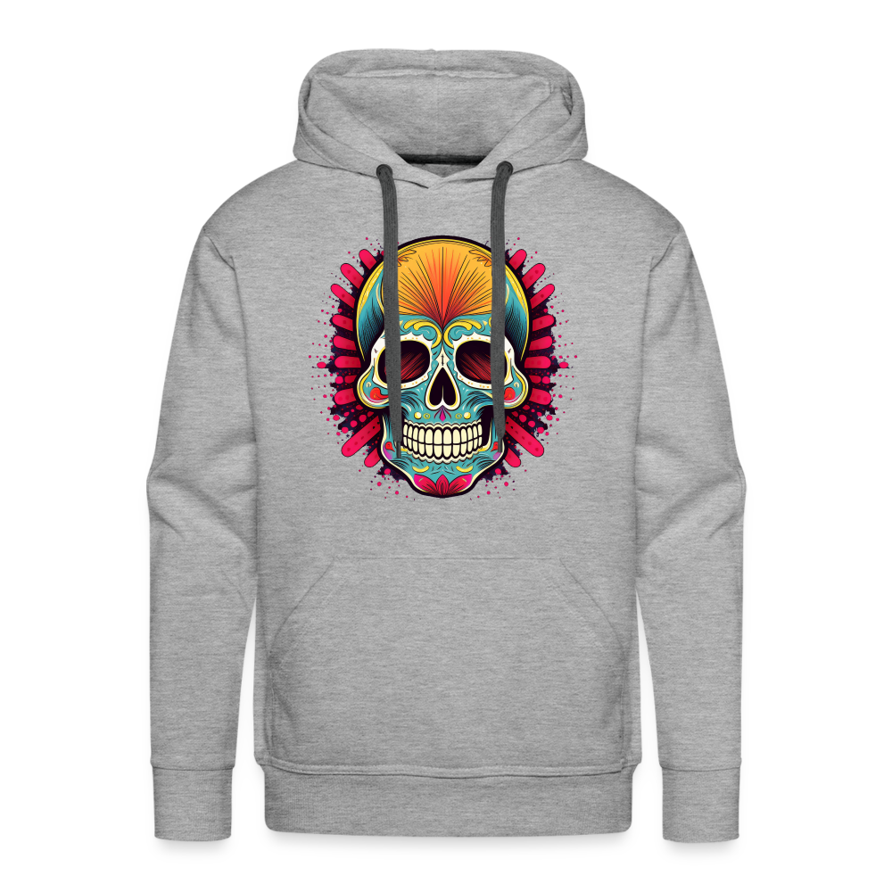 Hoodie Mexico "Mascarilla Craneo" - Grau meliert
