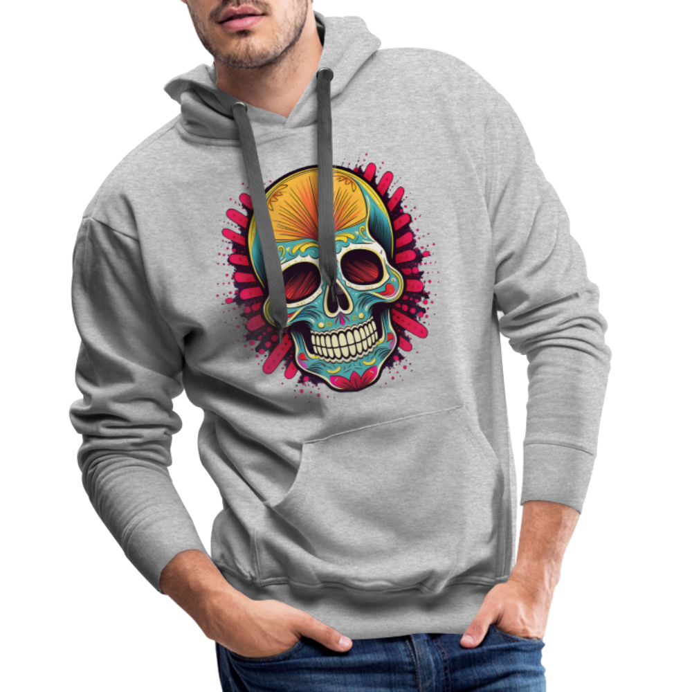 Hoodie Mexico "Mascarilla Craneo" - Grau meliert