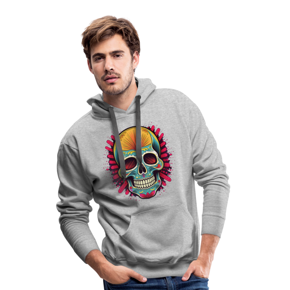 Hoodie Mexico "Mascarilla Craneo" - Grau meliert