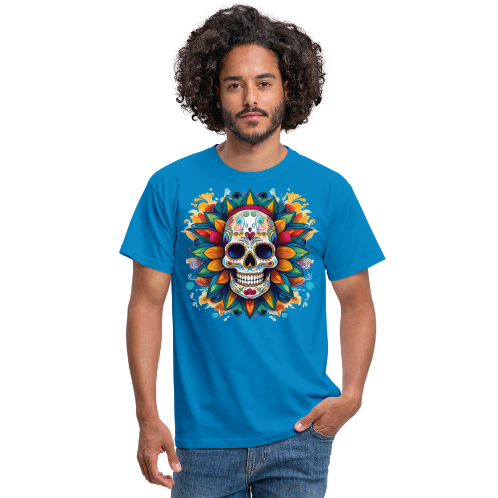 T-Shirt Mexico "Mascarilla" - Royalblau