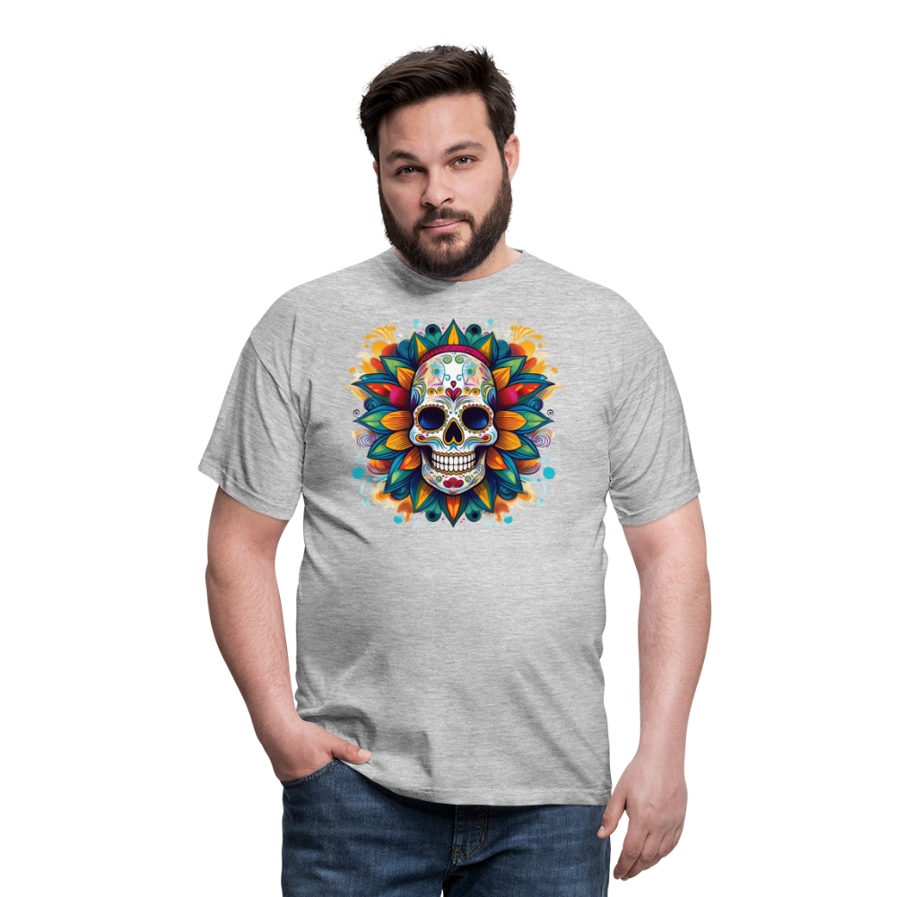 T-Shirt Mexico "Mascarilla" - Grau meliert