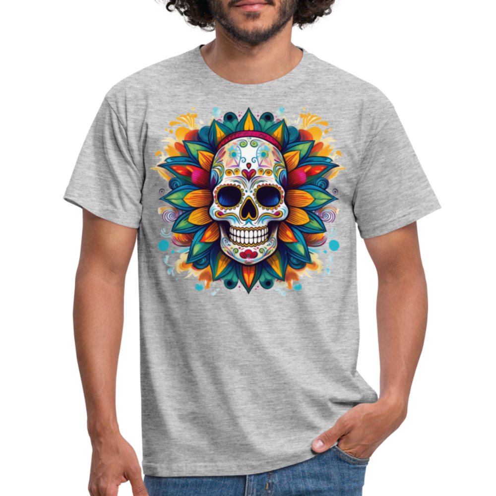 T-Shirt Mexico "Mascarilla" - Grau meliert