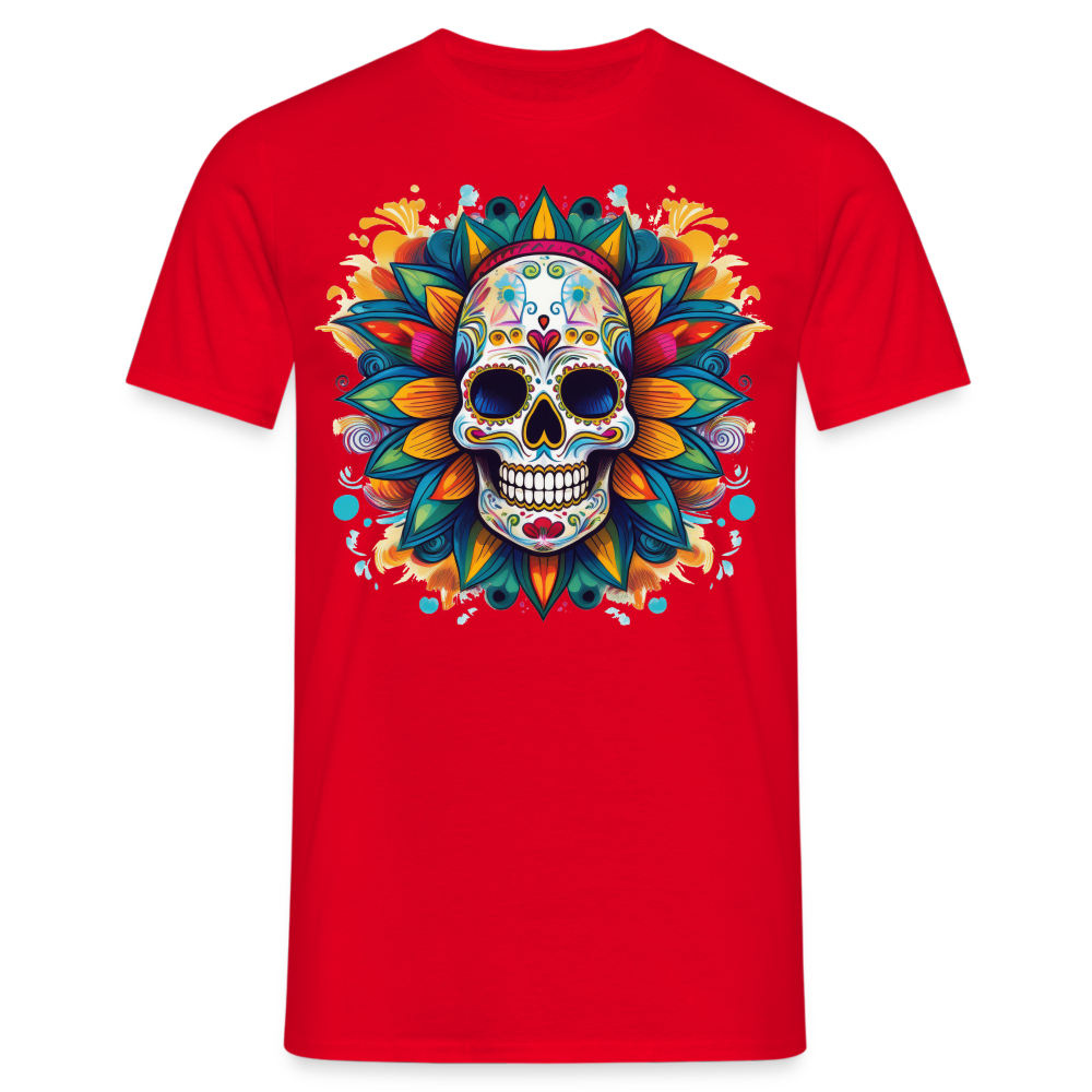 T-Shirt Mexico "Mascarilla" - Rot