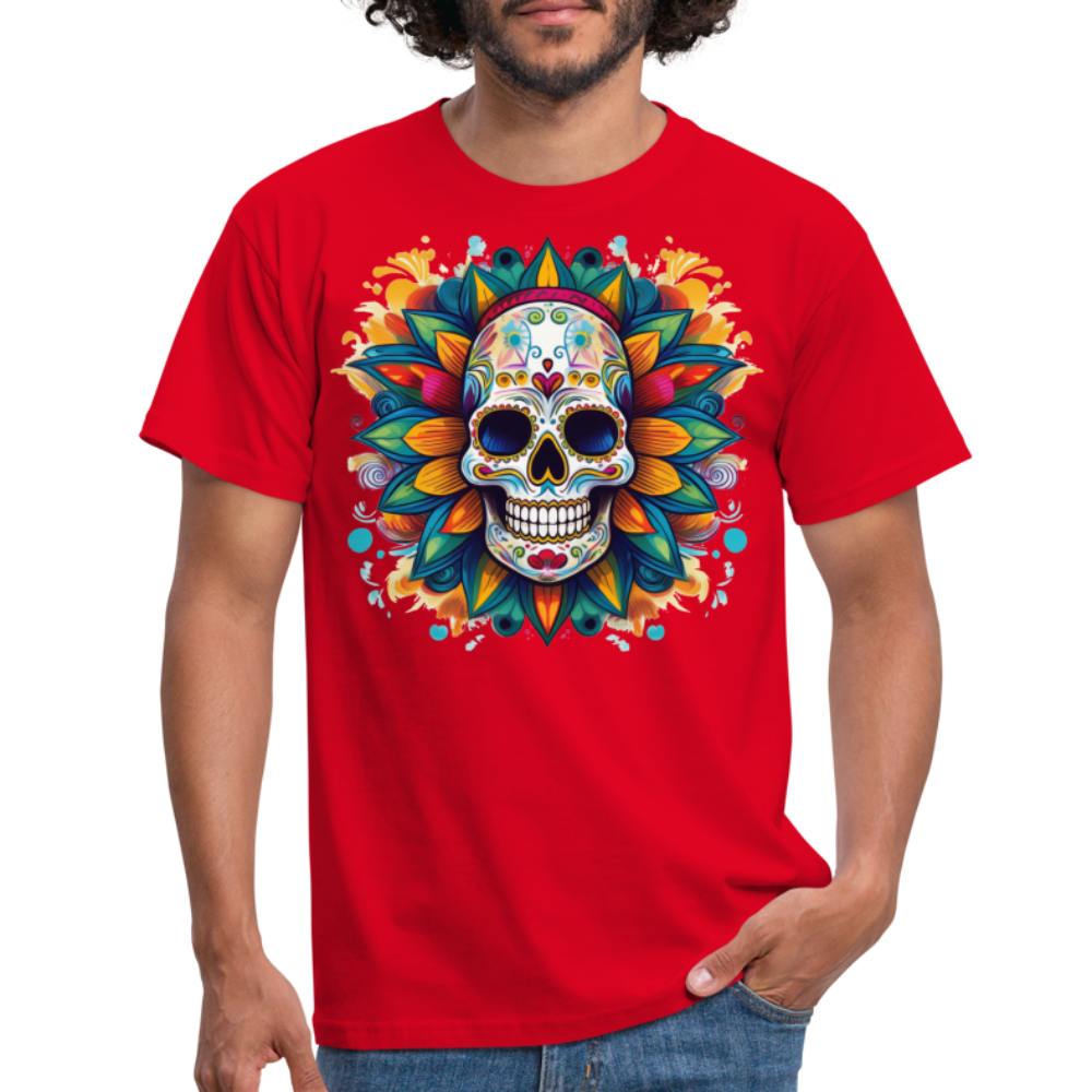 T-Shirt Mexico "Mascarilla" - Rot